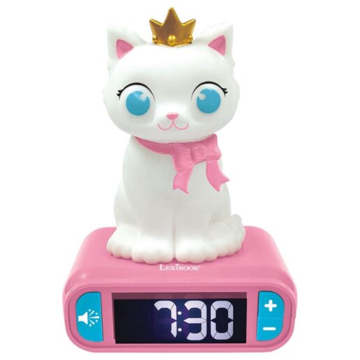 Cat 3D night light alarm clock