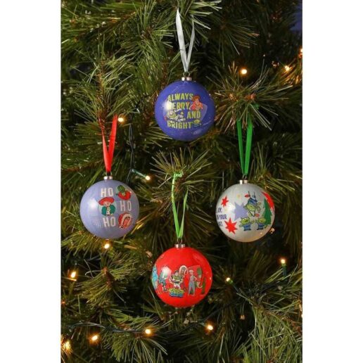 Disney Pixar Toy Story Set of 4 Christmas baubles
