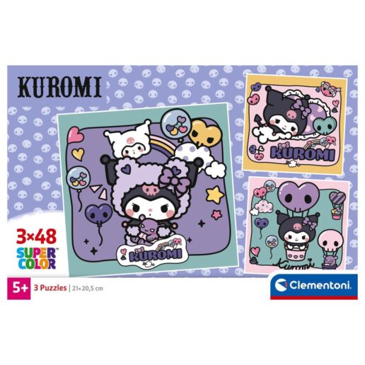Hello Kitty Kuromi puzzle 3x48pcs