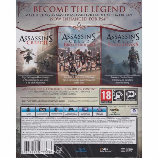 Assassins Creed The Ezio Collection Playstation 4 PS4