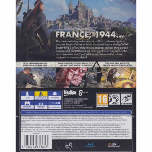 Sniper Elite 5 Playstation 4 PS4
