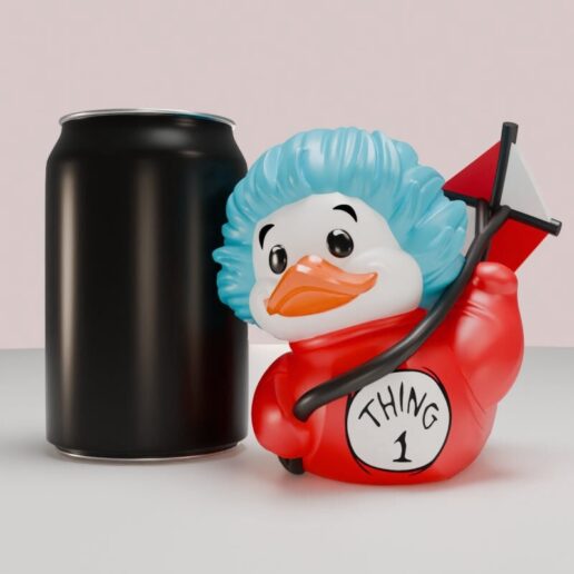 The Cat in the Hat Thing 1 Rubber duck figure 9cm