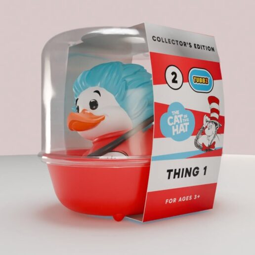 Thing 1 The Cat in the Hat rubber duck figure 9cm
