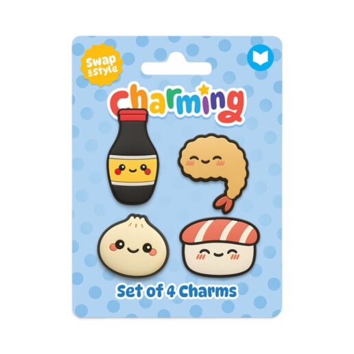 Bao House Bao Bun Foodiemals set of 4 pendants