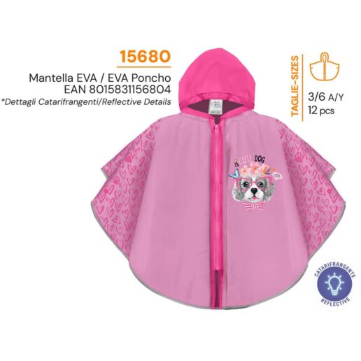 Animals raincoat zipper