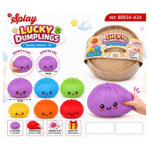 Harina Squishy Bao Lucky Dumpling assorted stress-relief 15cm