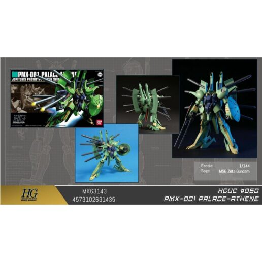 Zeta Gundam PMX-000 Palace Athene Mobile Suit Model Kit HGUC 1/144