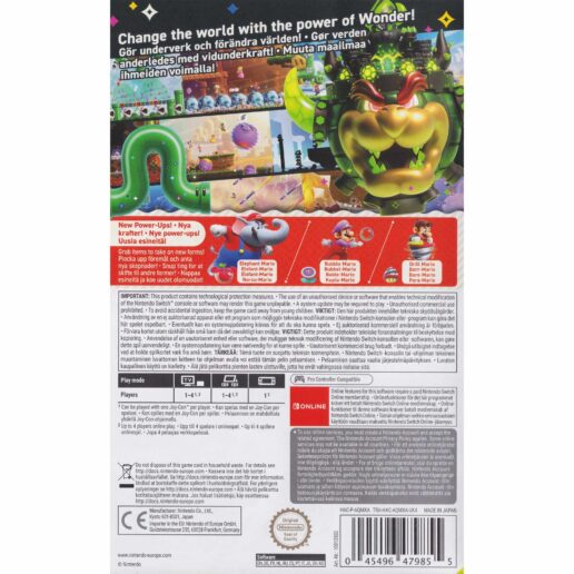 Super Mario Bros Wonder Nintendo Switch Nordic