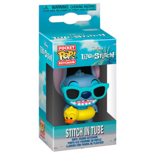 Pocket POP! Nyckelring Disney Lilo & Stitch Stitch i badring