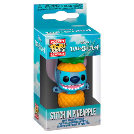 Pocket POP! Nyckelring Disney Lilo & Stitch Stitch i ananas