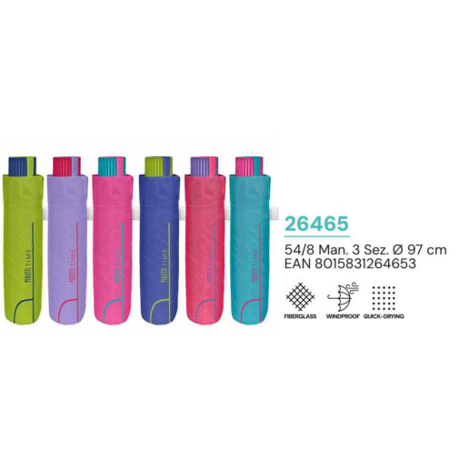 Colors assorted manual folding umbrella 58cm
