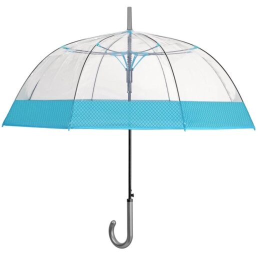 Fluorescent edging transparent assorted automatic umbrella 61cm