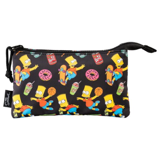 The Simpsons Bart triple pencil case