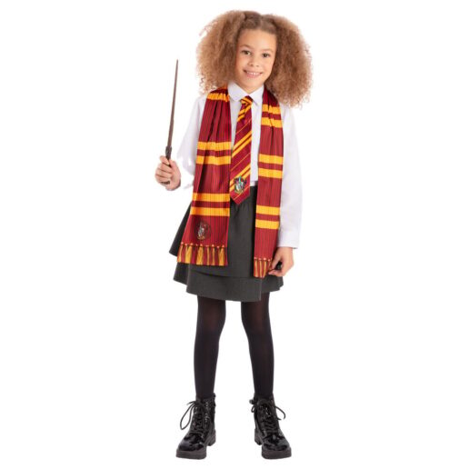 Harry Potter Gryffindor wand, tie and scarf set